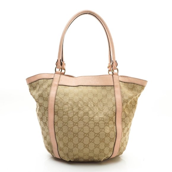 Auth Gucci Tote Bag Beige Canvas #12847G12 - Picture 3 of 13